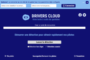 Corrección del punto de restauración y actualización de DriversCloud