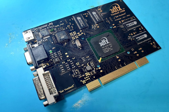 A new 3Dfx graphics card developed by a duo of enthusiasts